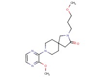 2-(3-methoxypropyl)-8-(3-methoxy-2-pyrazinyl)-2,8-diazaspiro[4.5]decan-3-one