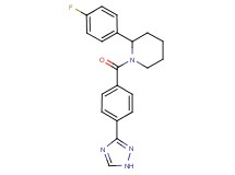 2-(4-fluorophenyl)-1-[4-(1H-1,2,4-triazol-3-yl)benzoyl]piperidine