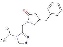 4-benzyl-1-[(4-isopropyl-4H-1,2,4-triazol-3-yl)methyl]pyrrolidin-2-one
