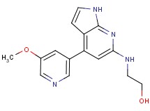 2-{[4-(5-methoxypyridin-3-yl)-1H-pyrrolo[2,3-b]pyridin-6-yl]amino}ethanol