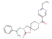 8-[(2-ethylpyrimidin-5-yl)carbonyl]-3-(2-phenylpropyl)-1-oxa-3,8-diazaspiro[4.5]decan-2-one