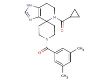 5-(cyclopropylcarbonyl)-1'-(3,5-dimethylbenzoyl)-1,5,6,7-tetrahydrospiro[imidazo[4,5-c]pyridine-4,4'-piperidine]