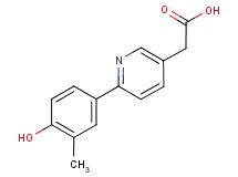 [6-(4-hydroxy-3-methylphenyl)pyridin-3-yl]acetic acid
