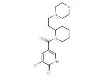 3-chloro-5-({2-[2-(4-morpholinyl)ethyl]-1-piperidinyl}carbonyl)-2(1H)-pyridinone