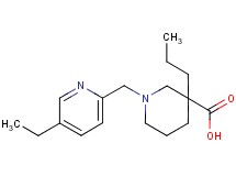 1-[(5-ethyl-2-pyridinyl)methyl]-3-propyl-3-piperidinecarboxylic acid
