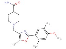 1-{[2-(4-methoxy-2,5-dimethylphenyl)-5-methyl-1,3-oxazol-4-yl]methyl}piperidine-4-carboxamide