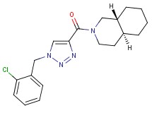 (4aS*,8aR*)-2-{[1-(2-chlorobenzyl)-1H-1,2,3-triazol-4-yl]carbonyl}decahydroisoquinoline
