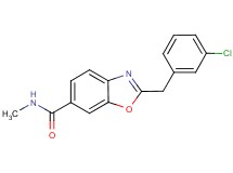 2-(3-chlorobenzyl)-N-methyl-1,3-benzoxazole-6-carboxamide