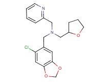 1-(6-chloro-1,3-benzodioxol-5-yl)-N-(pyridin-2-ylmethyl)-N-(tetrahydrofuran-2-ylmethyl)methanamine