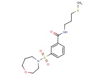 N-[3-(methylthio)propyl]-3-(1,4-oxazepan-4-ylsulfonyl)benzamide