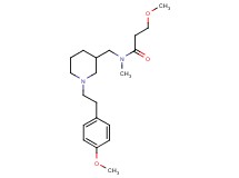 3-methoxy-N-({1-[2-(4-methoxyphenyl)ethyl]-3-piperidinyl}methyl)-N-methylpropanamide