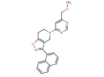 5-[6-(methoxymethyl)pyrimidin-4-yl]-3-(1-naphthyl)-4,5,6,7-tetrahydroisoxazolo[4,5-c]pyridine