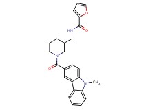 N-({1-[(9-methyl-9H-carbazol-3-yl)carbonyl]-3-piperidinyl}methyl)-2-furamide
