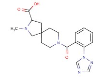 2-methyl-8-[2-(1H-1,2,4-triazol-1-yl)benzoyl]-2,8-diazaspiro[4.5]decane-3-carboxylic acid