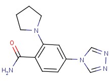 2-pyrrolidin-1-yl-4-(4H-1,2,4-triazol-4-yl)benzamide