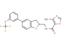 4-methyl-N-({5-[3-(trifluoromethoxy)phenyl]-2,3-dihydro-1-benzofuran-2-yl}methyl)-1,3-oxazole-5-carboxamide
