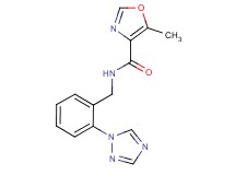 5-methyl-N-[2-(1H-1,2,4-triazol-1-yl)benzyl]-1,3-oxazole-4-carboxamide