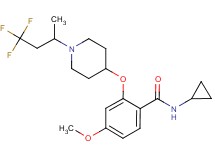 N-cyclopropyl-4-methoxy-2-{[1-(3,3,3-trifluoro-1-methylpropyl)-4-piperidinyl]oxy}benzamide