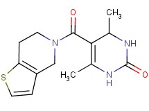 5-(6,7-dihydrothieno[3,2-c]pyridin-5(4H)-ylcarbonyl)-4,6-dimethyl-3,4-dihydropyrimidin-2(1H)-one