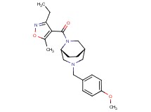 (1S*,5R*)-6-[(3-ethyl-5-methylisoxazol-4-yl)carbonyl]-3-(4-methoxybenzyl)-3,6-diazabicyclo[3.2.2]nonane