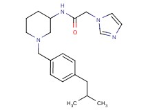 2-(1H-imidazol-1-yl)-N-[1-(4-isobutylbenzyl)-3-piperidinyl]acetamide