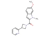 6-methoxy-1-methyl-2-[(3-pyridin-2-ylazetidin-1-yl)carbonyl]-1H-indole