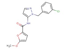N-[1-(3-chlorobenzyl)-1H-pyrazol-5-yl]-5-methoxy-2-furamide