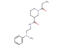 N-{2-[methyl(phenyl)amino]ethyl}-1-propionyl-3-piperidinecarboxamide