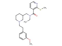 N-ethyl-N-({1-[2-(3-methoxyphenyl)ethyl]-3-piperidinyl}methyl)-2-(methylthio)nicotinamide