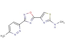 N-methyl-4-[3-(6-methyl-3-pyridazinyl)-1,2,4-oxadiazol-5-yl]-1,3-thiazol-2-amine