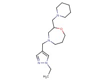 4-[(1-ethyl-1H-pyrazol-4-yl)methyl]-2-(piperidin-1-ylmethyl)-1,4-oxazepane