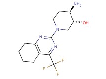 (3R*,4R*)-4-amino-1-[4-(trifluoromethyl)-5,6,7,8-tetrahydroquinazolin-2-yl]piperidin-3-ol