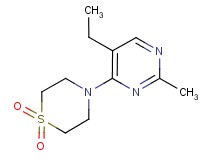 4-(5-ethyl-2-methylpyrimidin-4-yl)thiomorpholine 1,1-dioxide