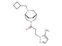 (1R*,5R*)-6-(cyclobutylmethyl)-3-[3-(5-methyl-1H-pyrazol-1-yl)propanoyl]-3,6-diazabicyclo[3.2.2]nonane