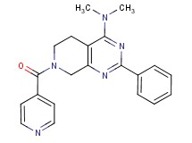 7-isonicotinoyl-N,N-dimethyl-2-phenyl-5,6,7,8-tetrahydropyrido[3,4-d]pyrimidin-4-amine