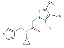 N-cyclopropyl-N-(3-thienylmethyl)-2-(3,4,5-trimethyl-1H-pyrazol-1-yl)acetamide