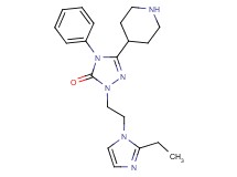 2-[2-(2-ethyl-1H-imidazol-1-yl)ethyl]-4-phenyl-5-(4-piperidinyl)-2,4-dihydro-3H-1,2,4-triazol-3-one dihydrochloride