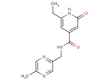 6-ethyl-N-[(5-methylpyrazin-2-yl)methyl]-2-oxo-1,2-dihydropyridine-4-carboxamide
