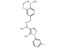 (3-ethoxy-4-methoxybenzyl){1-[1-(3-fluorophenyl)-5-methyl-1H-pyrazol-4-yl]ethyl}amine