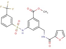 methyl 3-[(2-furoylamino)methyl]-5-({[3-(trifluoromethyl)phenyl]sulfonyl}amino)benzoate