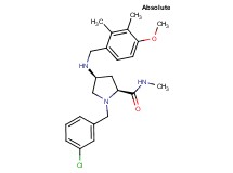 (4S)-1-(3-chlorobenzyl)-4-[(4-methoxy-2,3-dimethylbenzyl)amino]-N-methyl-L-prolinamide