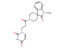 1-[3-(1-methyl-2-oxo-1,2-dihydro-1'H-spiro[indole-3,4'-piperidin]-1'-yl)-3-oxopropyl]pyrimidine-2,4(1H,3H)-dione