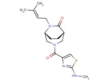 (1S*,5R*)-3-{[2-(methylamino)-1,3-thiazol-4-yl]carbonyl}-6-(3-methyl-2-buten-1-yl)-3,6-diazabicyclo[3.2.2]nonan-7-one