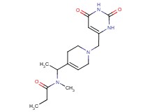 N-(1-{1-[(2,6-dioxo-1,2,3,6-tetrahydropyrimidin-4-yl)methyl]-1,2,3,6-tetrahydropyridin-4-yl}ethyl)-N-methylpropanamide