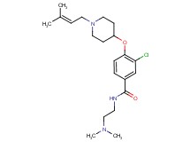 3-chloro-N-[2-(dimethylamino)ethyl]-4-{[1-(3-methyl-2-buten-1-yl)-4-piperidinyl]oxy}benzamide