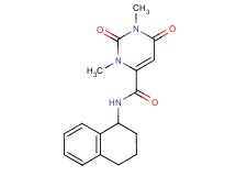 1,3-dimethyl-2,6-dioxo-N-(1,2,3,4-tetrahydro-1-naphthalenyl)-1,2,3,6-tetrahydro-4-pyrimidinecarboxamide
