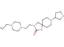 3-[2-(4-ethylpiperazin-1-yl)ethyl]-8-(tetrahydro-3-thienyl)-1-oxa-3,8-diazaspiro[4.5]decan-2-one