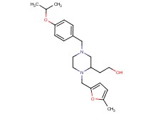 2-{4-(4-isopropoxybenzyl)-1-[(5-methyl-2-furyl)methyl]-2-piperazinyl}ethanol