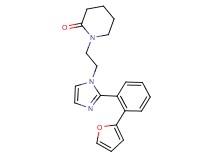 1-(2-{2-[2-(2-furyl)phenyl]-1H-imidazol-1-yl}ethyl)piperidin-2-one