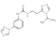 N-[2-(4-isopropyl-4H-1,2,4-triazol-3-yl)ethyl]-N'-[3-(1H-1,2,4-triazol-1-yl)phenyl]urea